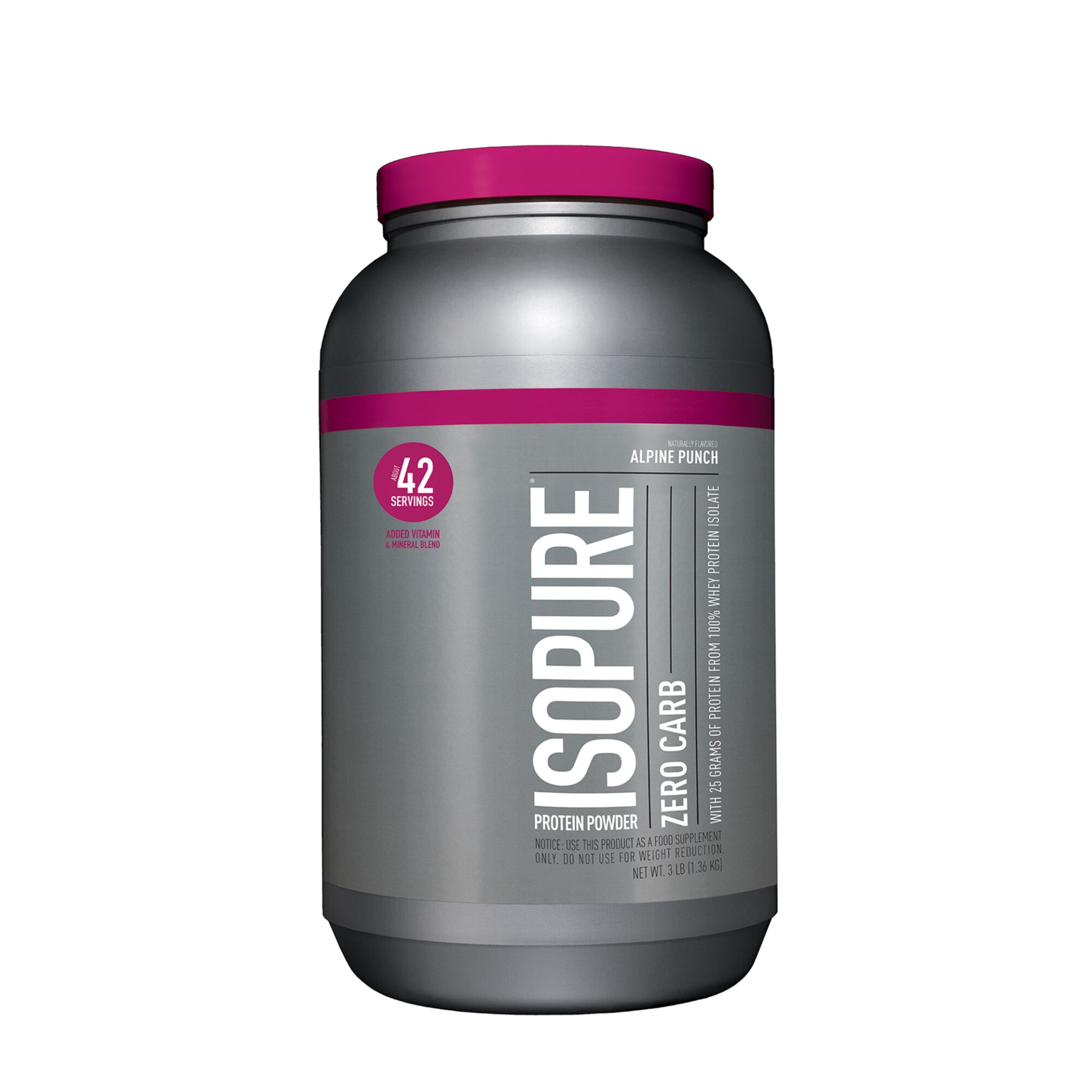 slide 1 of 1, Isopure Zero Carb - Alpine Punch, 3 lb