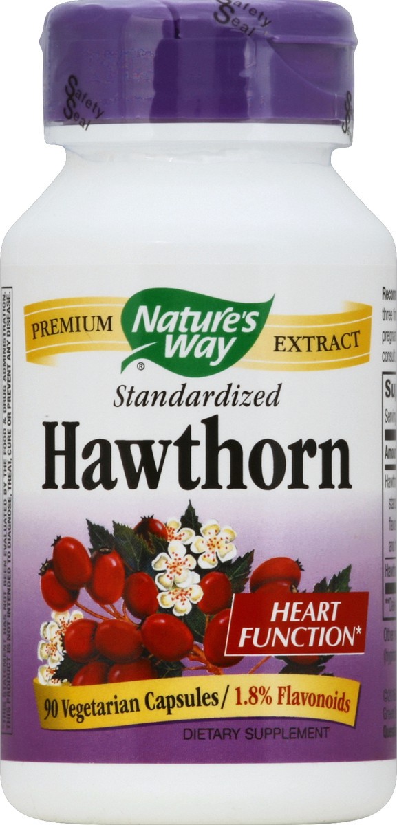 slide 2 of 2, Nature's Way 300 mg Premium Extract Hawthorn 90 Vegan Capsules, 90 ct