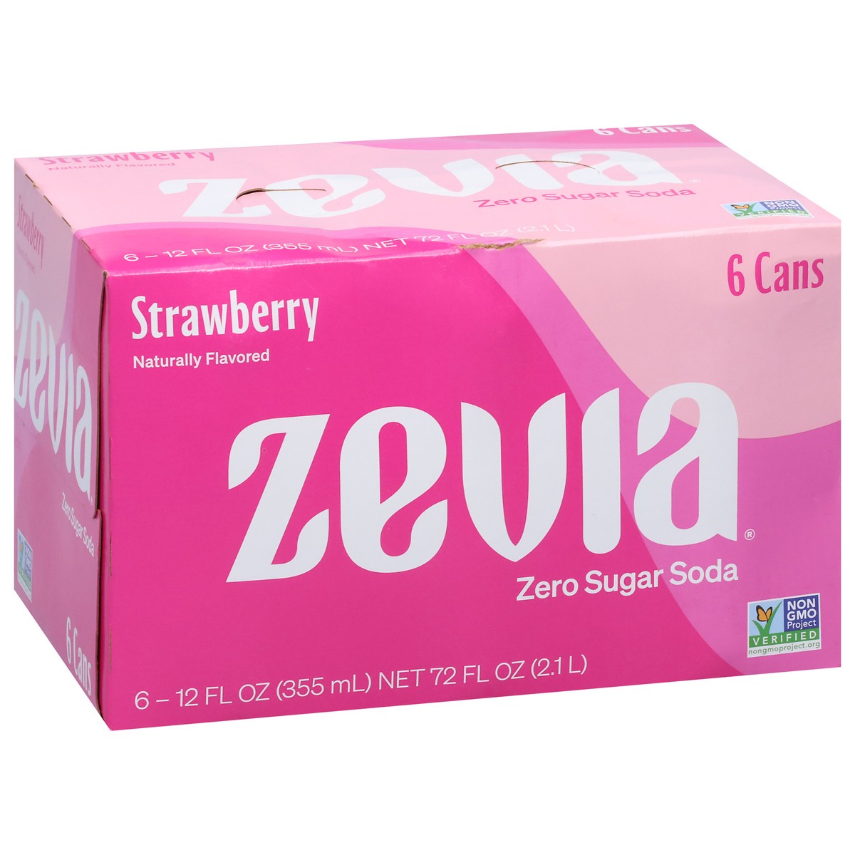 slide 6 of 9, Zevia Zero Sugar Strawberry Soda - 6 ct, 6 ct