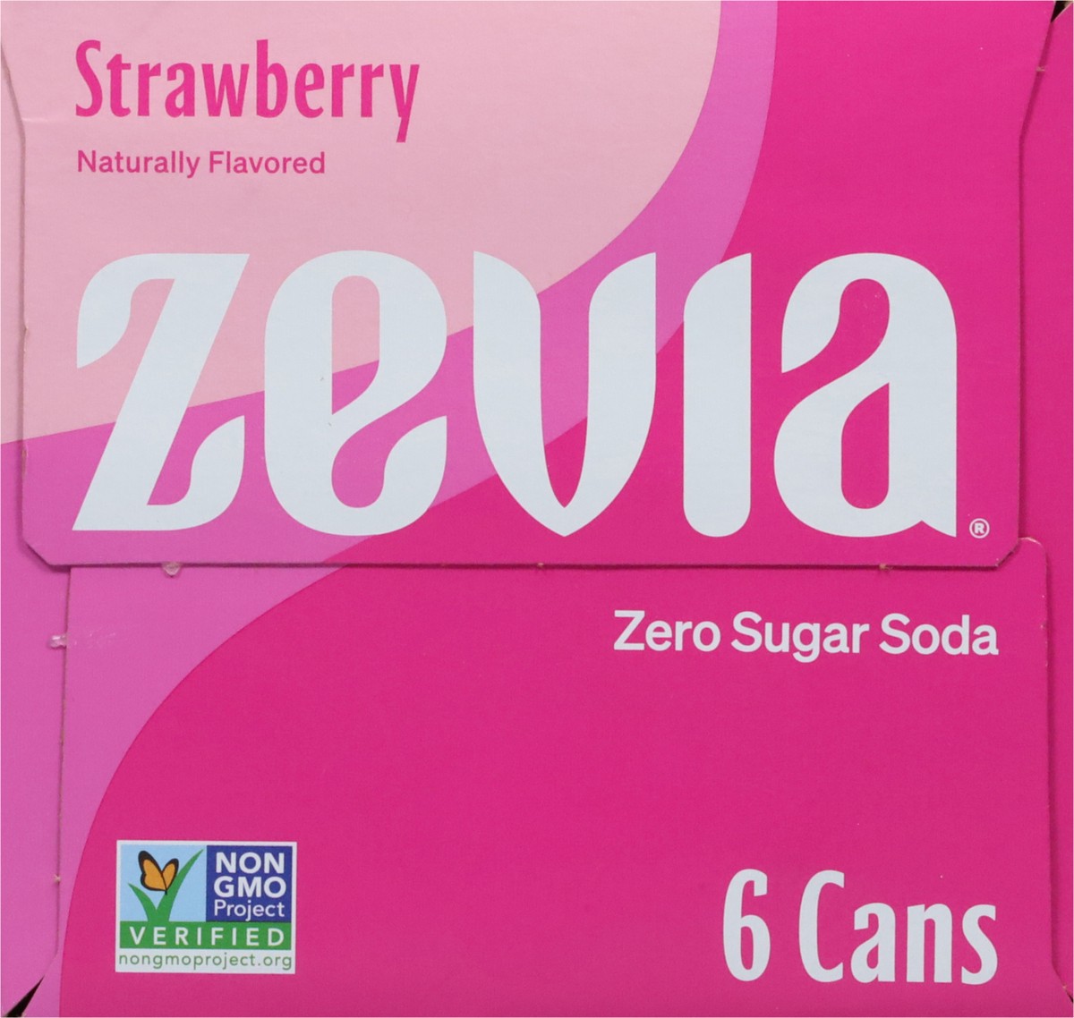 slide 4 of 9, Zevia Zero Sugar Strawberry Soda - 6 ct, 6 ct