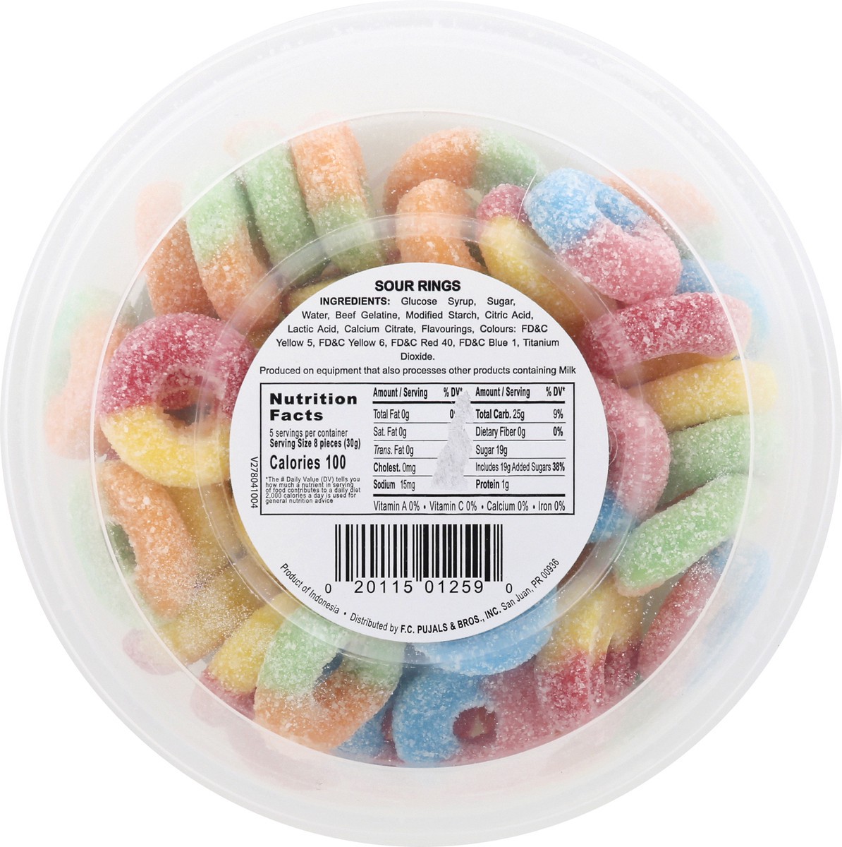 slide 7 of 11, Confetti Sour Rings Gummi Candy 5.3 oz, 5.3 oz