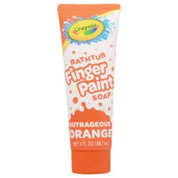 Crayola Finger Paint Outrageous Orange Bathtub Soap 3 fl oz
