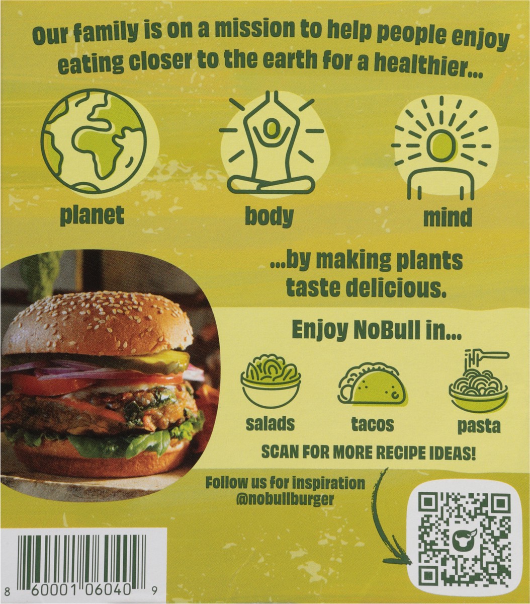 slide 6 of 15, NoBull Original Veggieburgers 2 - 0.25 lb Each, 