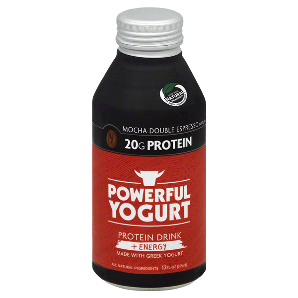 slide 1 of 4, Powerful Mocha Double Espresso Protein Drink + Energy, 12 fl oz