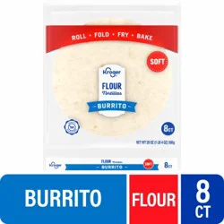 Kroger Burrito Size Flour Tortillas 8 Count