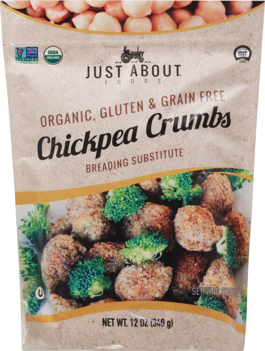 slide 1 of 11, Just About Foods Chickpea Crumbs Breading Substitute 12 oz, 12 oz