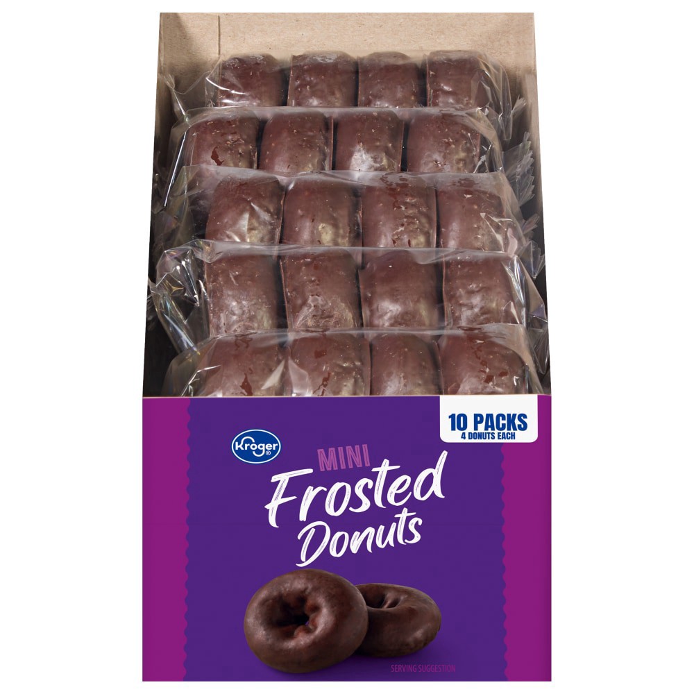 slide 1 of 1, Kroger® Frosted Mini Donuts, 10 ct; 20 oz