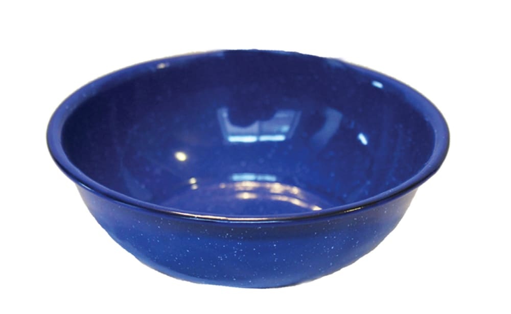 slide 1 of 1, Caddis Enamel Bowl - Blue, 6 in