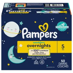 Pampers Swaddlers Overnights Diapers Size 5 50 Count