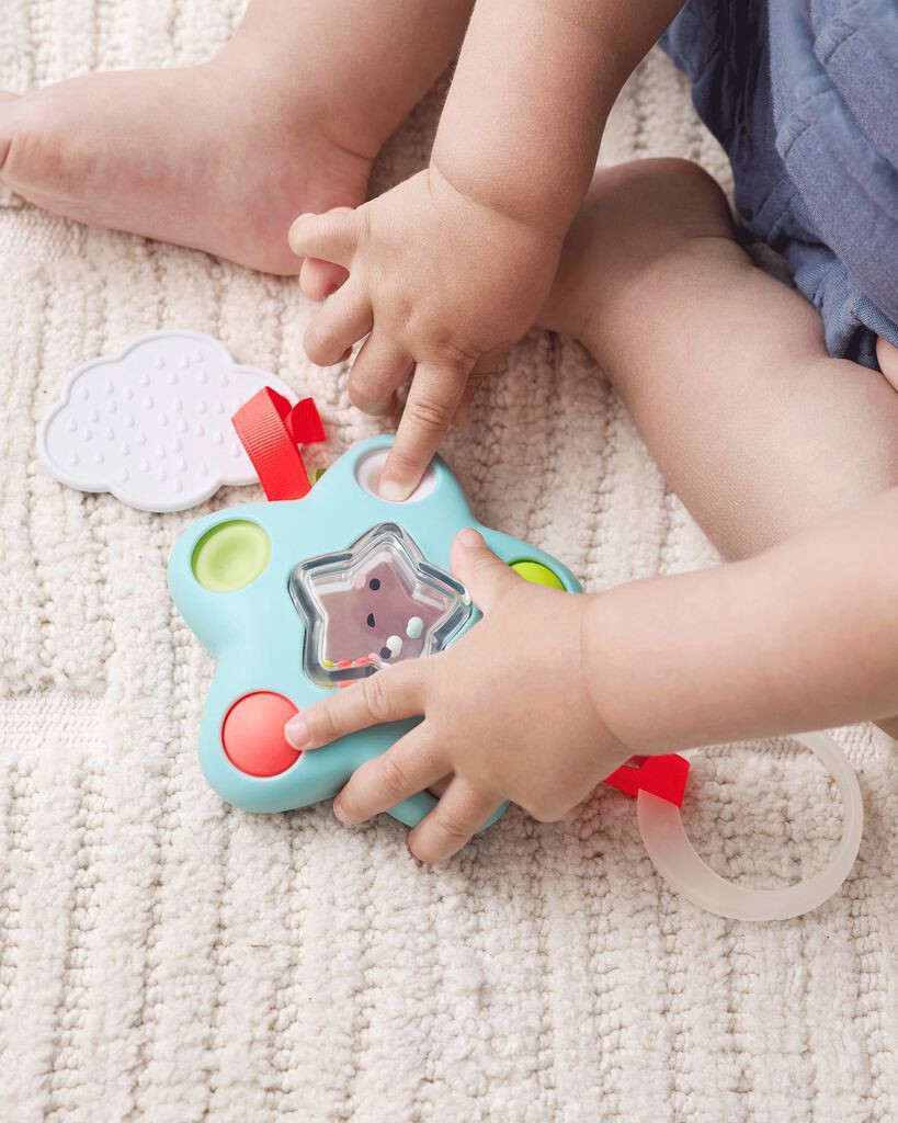 slide 4 of 5, Skiphop Silver Lining Cloud Pop Star Baby Sensory Toy Multi NS, 1 ct