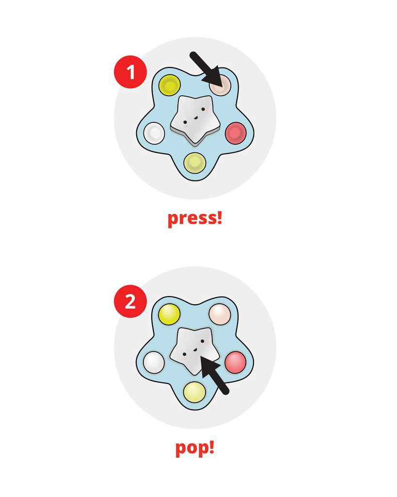 slide 5 of 5, Skiphop Silver Lining Cloud Pop Star Baby Sensory Toy Multi NS, 1 ct