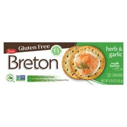 Breton Snacking Crackers Gluten Free Herb And Garlic - 4.76 Oz
