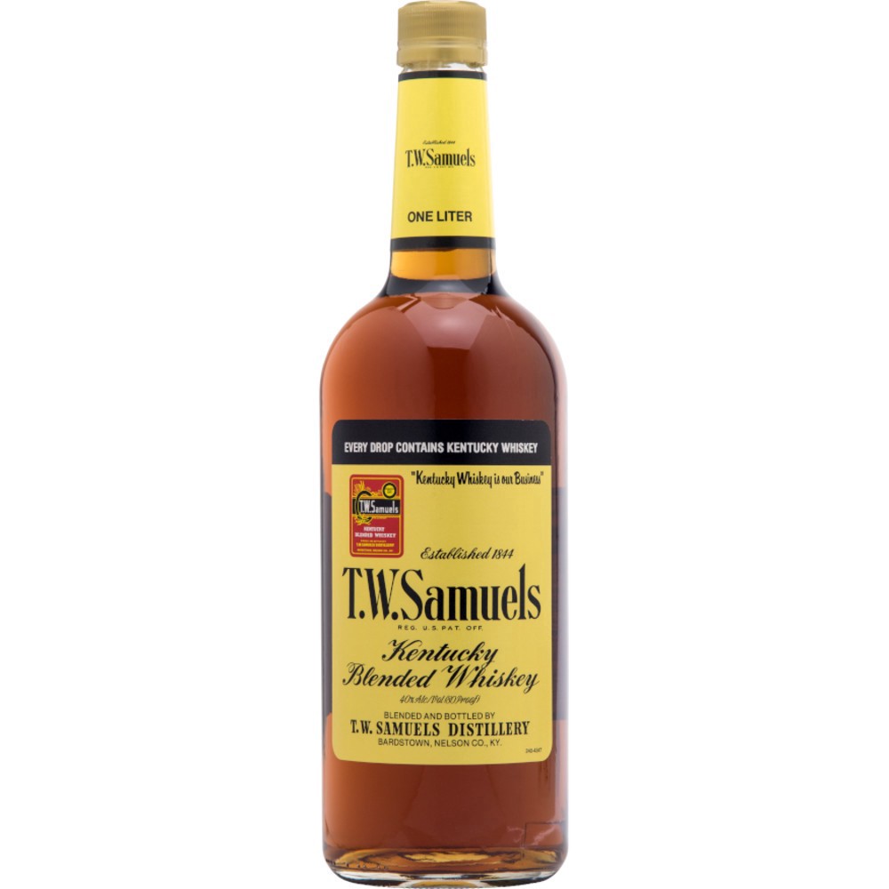 slide 1 of 1, T.W. Samuels Kentucky Blended Whiskey, 1 liter