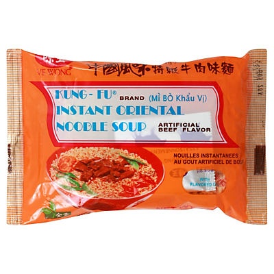 slide 1 of 1, Kung-Fu Beef Flavor Instant Oriental Noodle Soup, 3 oz