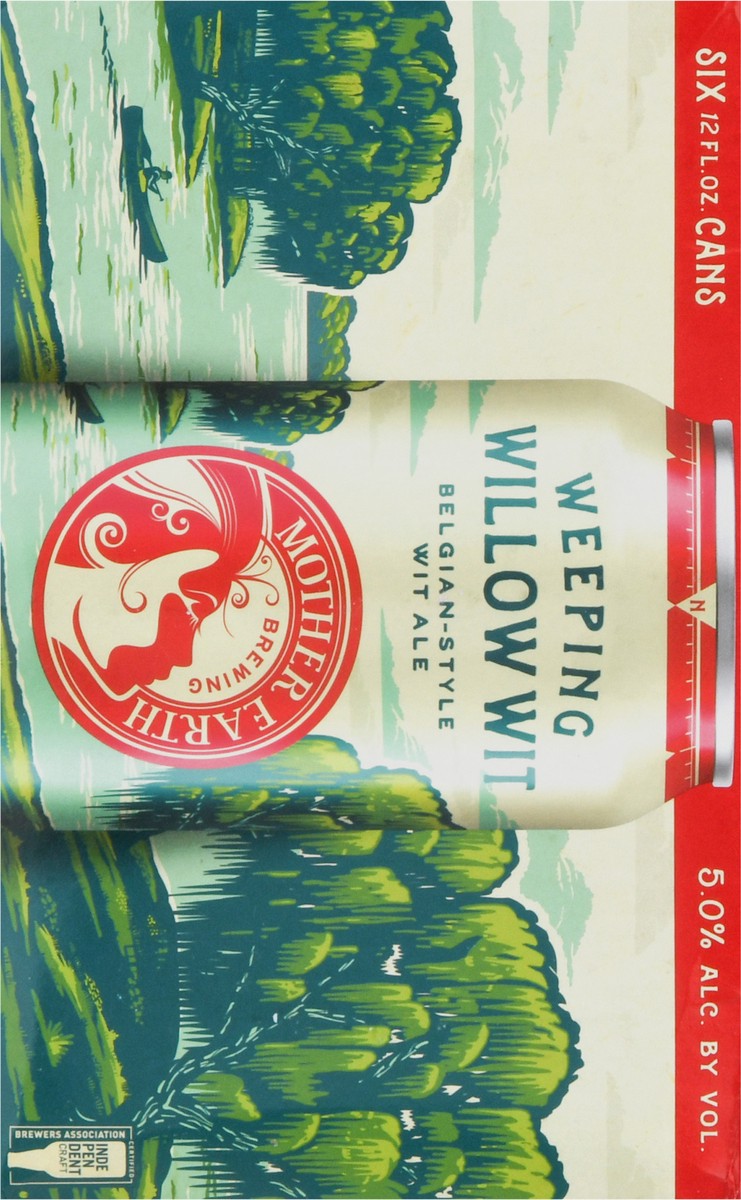 slide 2 of 13, Mother Earth Brewing Belgian-Style Wit Ale Weeping Willow Wit Beer 6 Cans 12 fl oz Can 6 ea, 6 ct