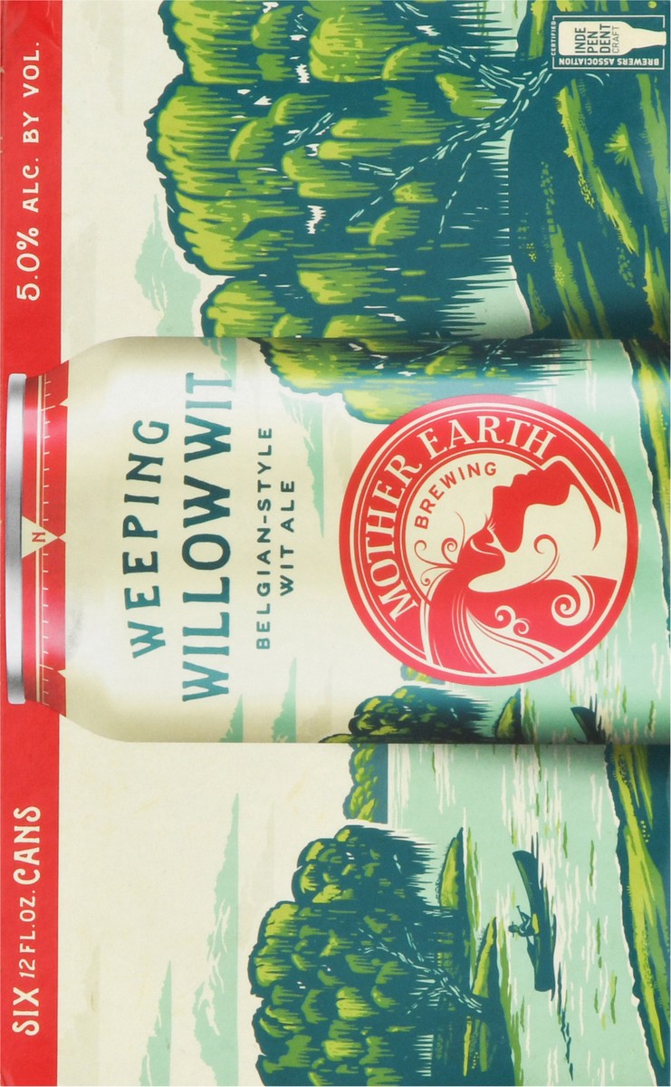 slide 12 of 13, Mother Earth Brewing Belgian-Style Wit Ale Weeping Willow Wit Beer 6 Cans 12 fl oz Can 6 ea, 6 ct