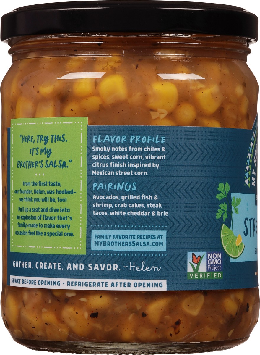 slide 13 of 13, My Brother's Salsa Medium Small Batch Street Corn - 16 oz, 16 oz