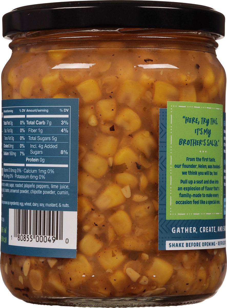 slide 6 of 13, My Brother's Salsa Medium Small Batch Street Corn - 16 oz, 16 oz