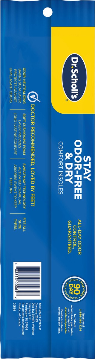 slide 2 of 3, Dr. Scholl's Odor-X Ultra Odor-Fighting Insoles, 1 pair