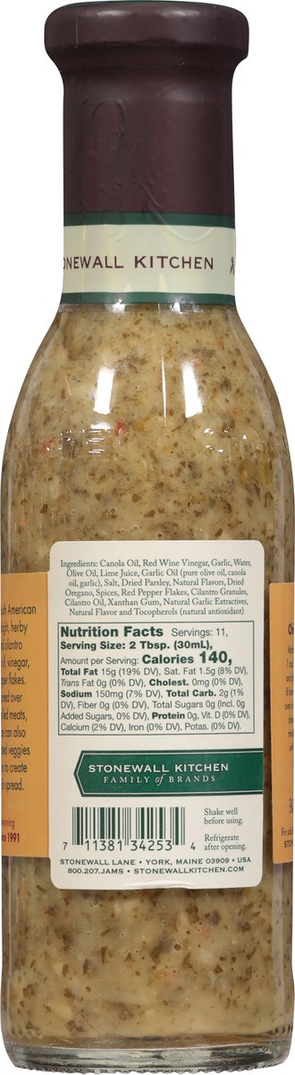 slide 5 of 13, Stonewall Kitchen Chimichurri Grille Sauce 11 fl oz, 11 fl oz