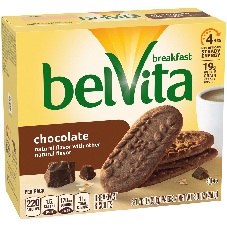 slide 3 of 9, belVita Chocolate Breakfast Biscuits, 8.8 oz
