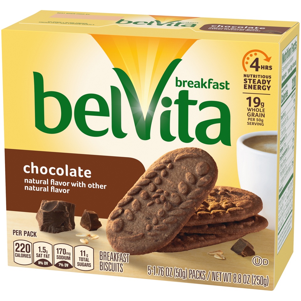 slide 4 of 9, belVita Chocolate Breakfast Biscuits, 8.8 oz