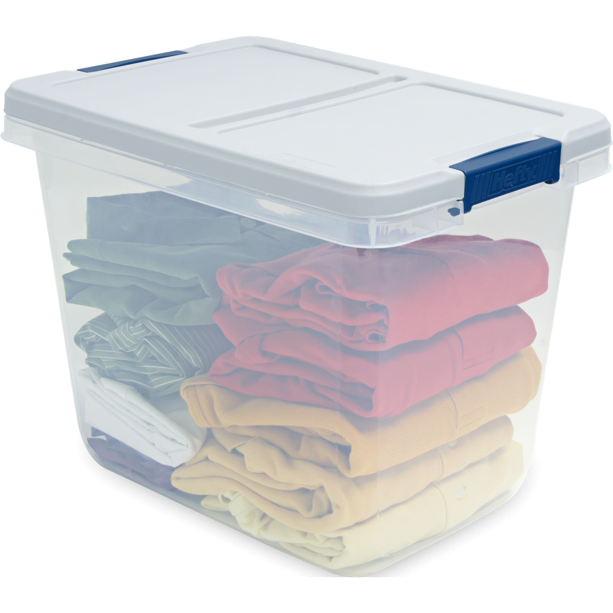 slide 2 of 5, Hefty Storage Tote - Clear, 29 qt