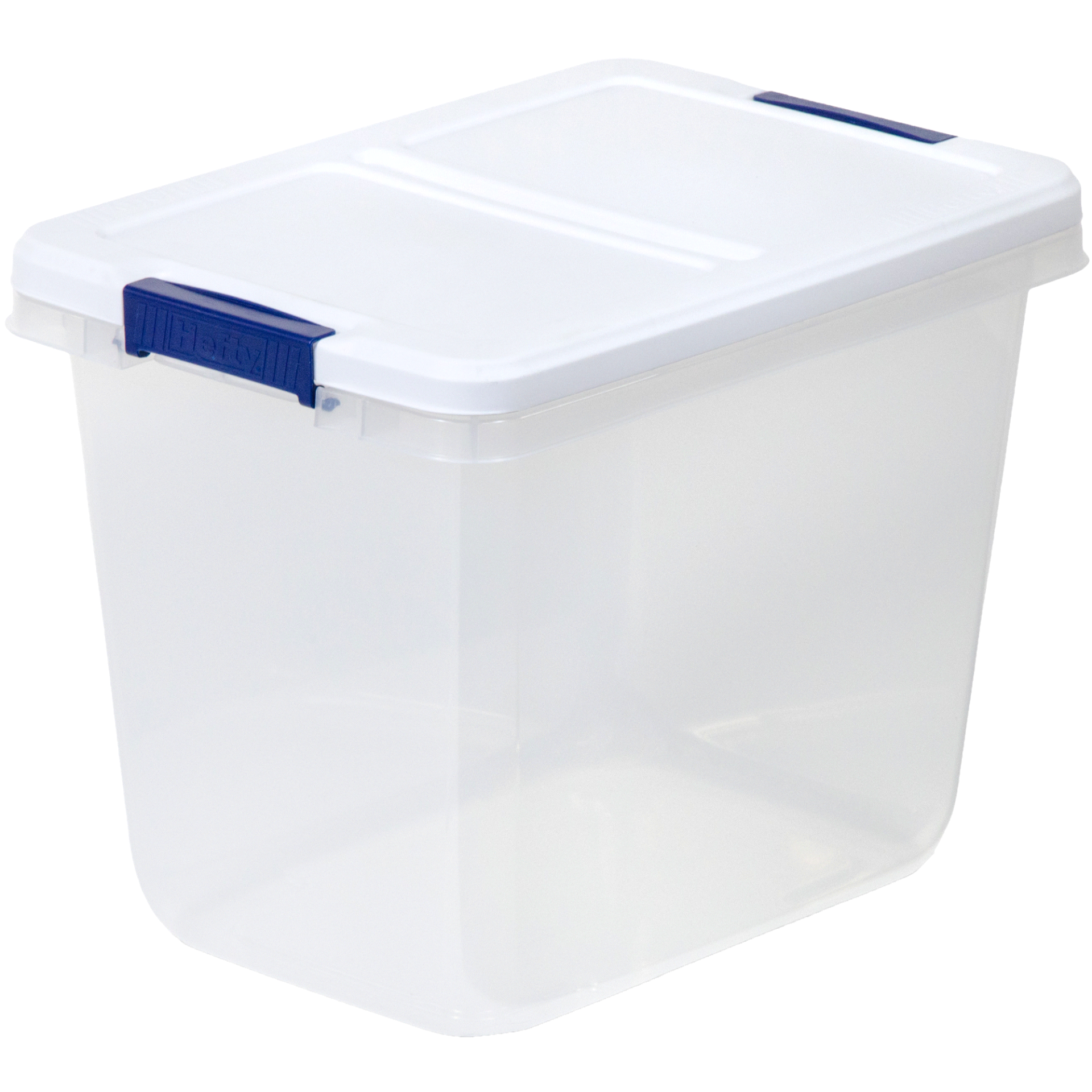 slide 1 of 5, Hefty Storage Tote - Clear, 29 qt