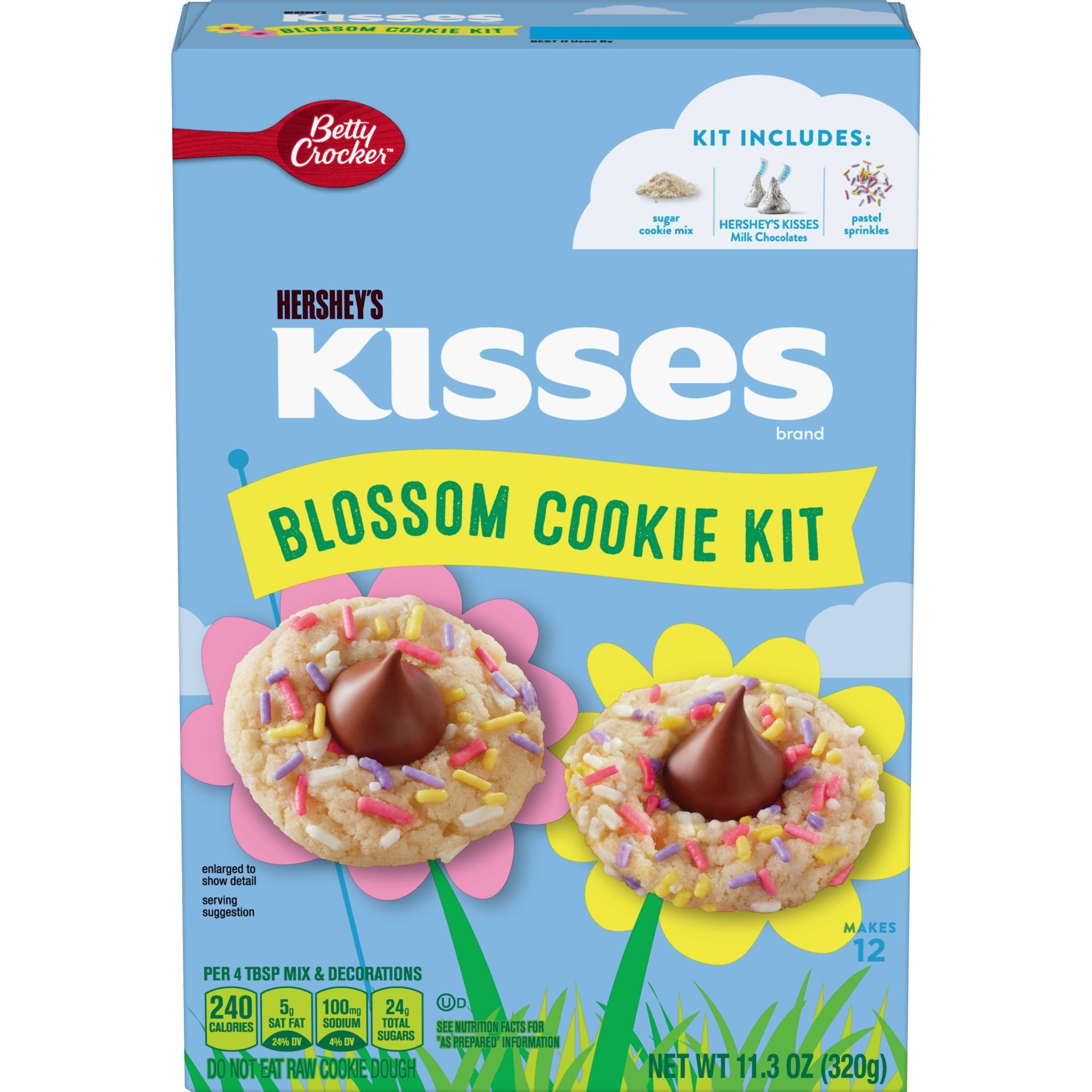 slide 1 of 1, Betty Crocker Hershey's Kisses Blossom Cookie Kit, 11.3 oz