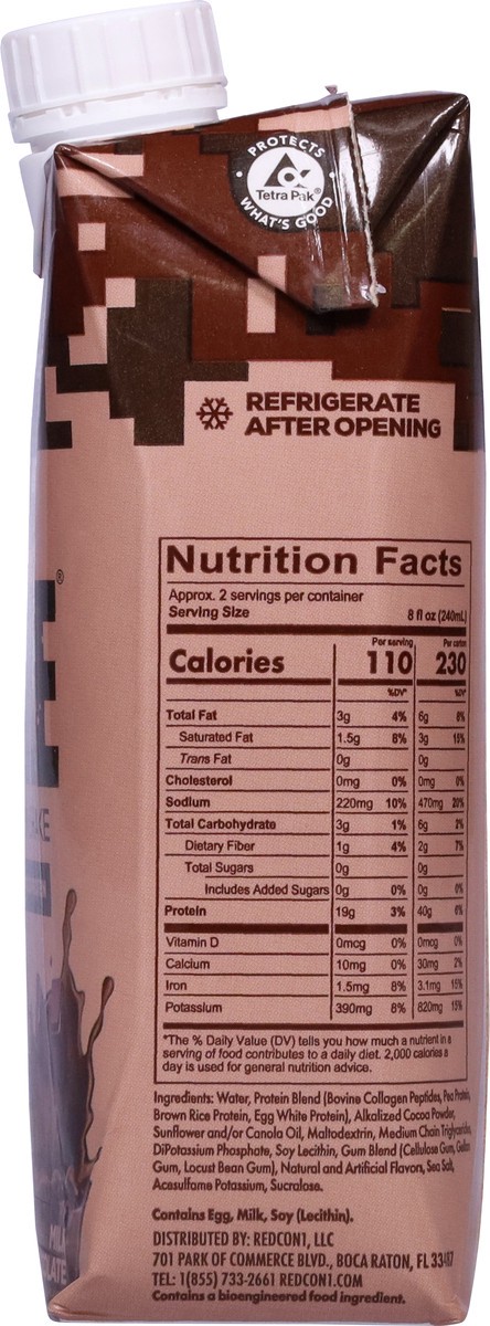 slide 3 of 13, Redcon1 MRE Milk Chocolate Protein Shake 16.9 fl oz, 16.9 fl oz