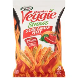 Sensible Portions Garden Veggie Straws Screamin' Hot Vegetable & Potato Snack 6 oz Bag
