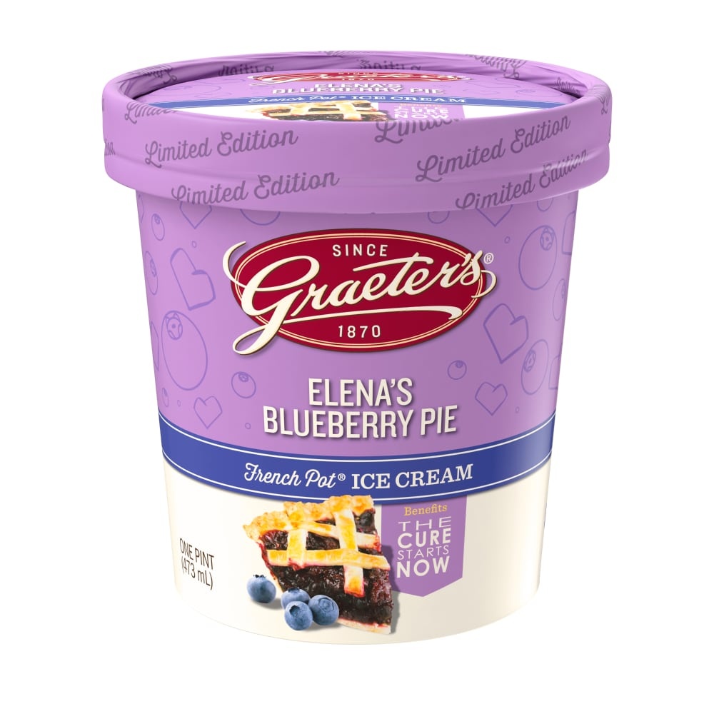 slide 1 of 1, Graeter's Blueberry Pie Ice Cream, 16 fl oz
