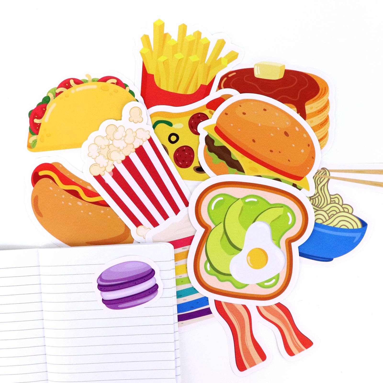 slide 2 of 4, Vinyl Diecut Food Sticker Set By Recollections, 1 ct