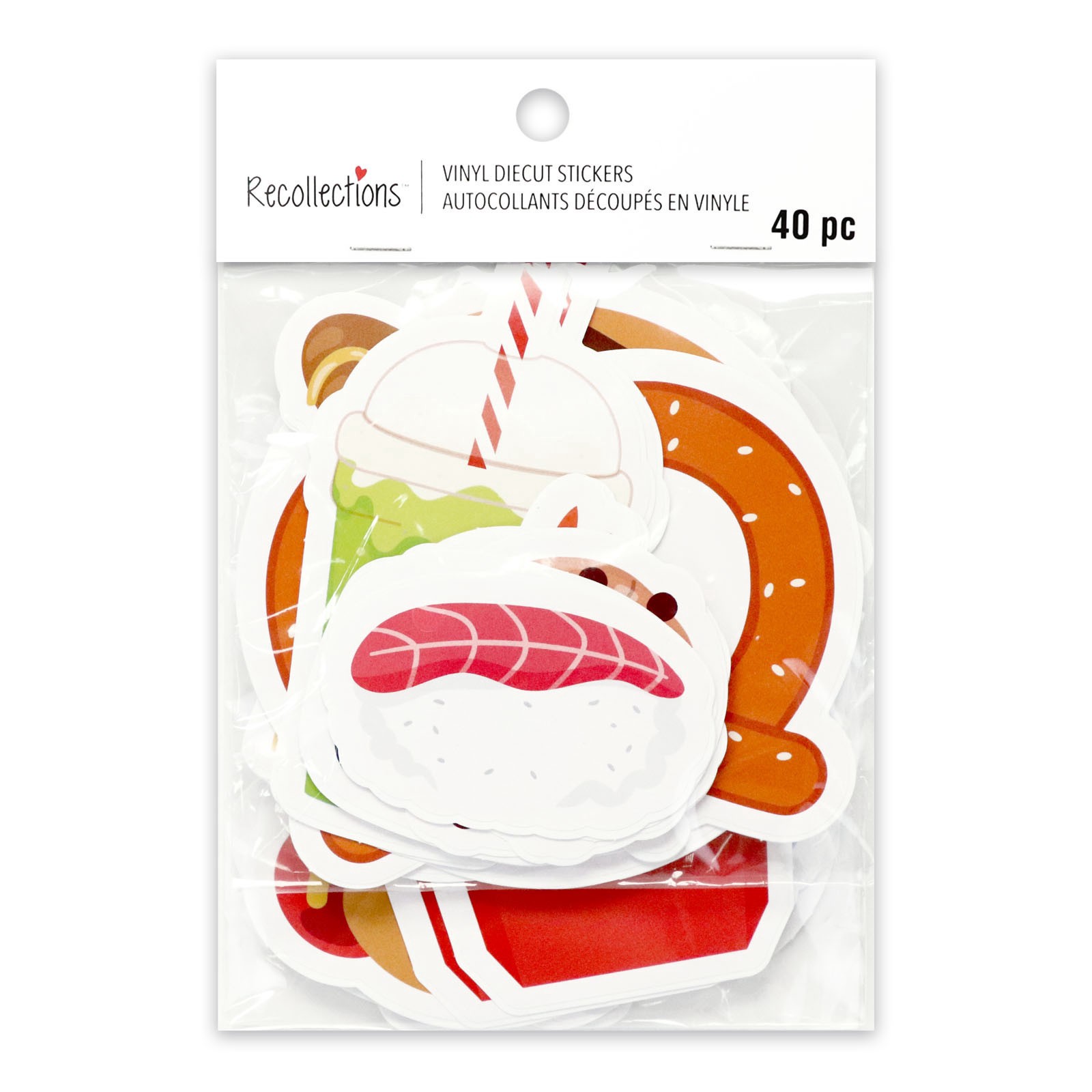 slide 4 of 4, Vinyl Diecut Food Sticker Set By Recollections, 1 ct