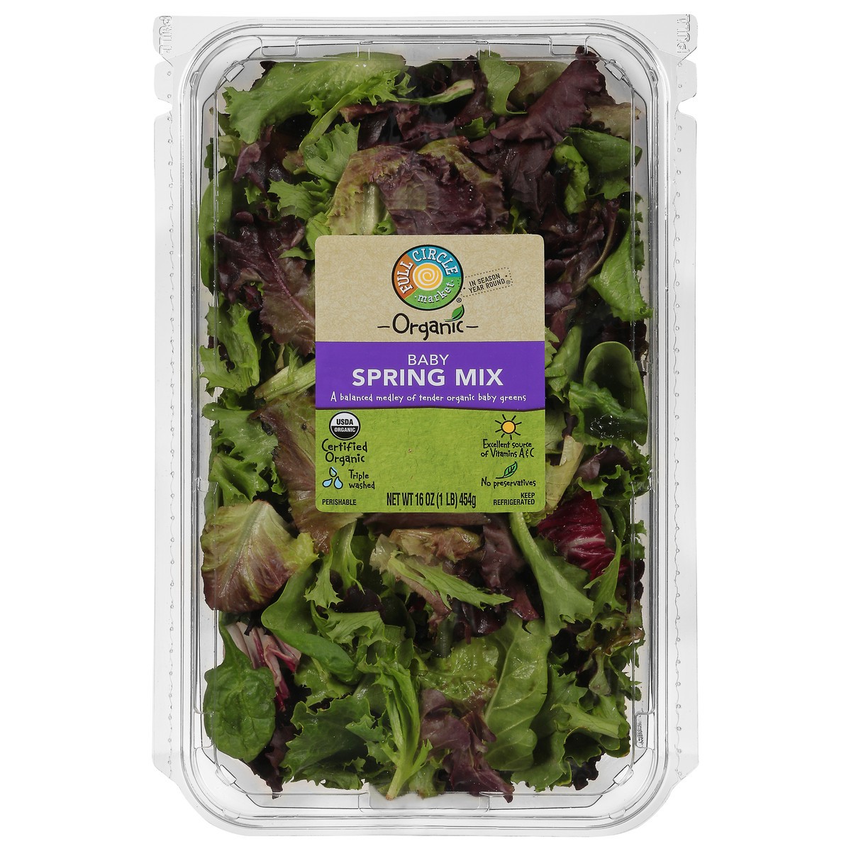 slide 5 of 15, Full Circle Market Organic Baby Spring Mix 16 oz, 16 oz