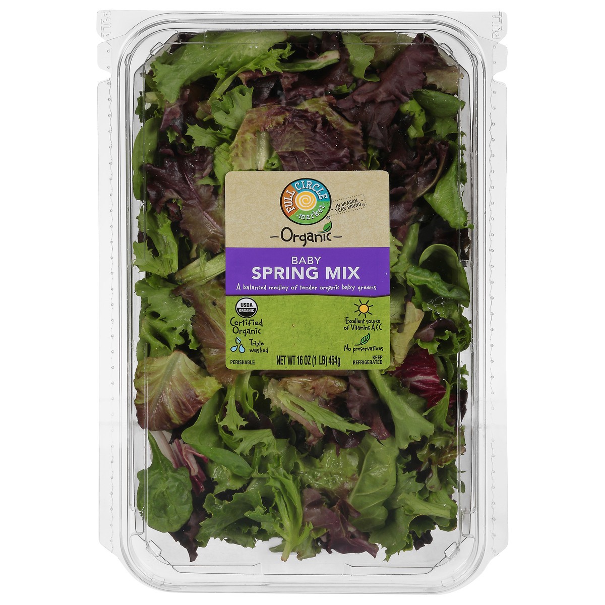 slide 1 of 15, Full Circle Market Organic Baby Spring Mix 16 oz, 16 oz