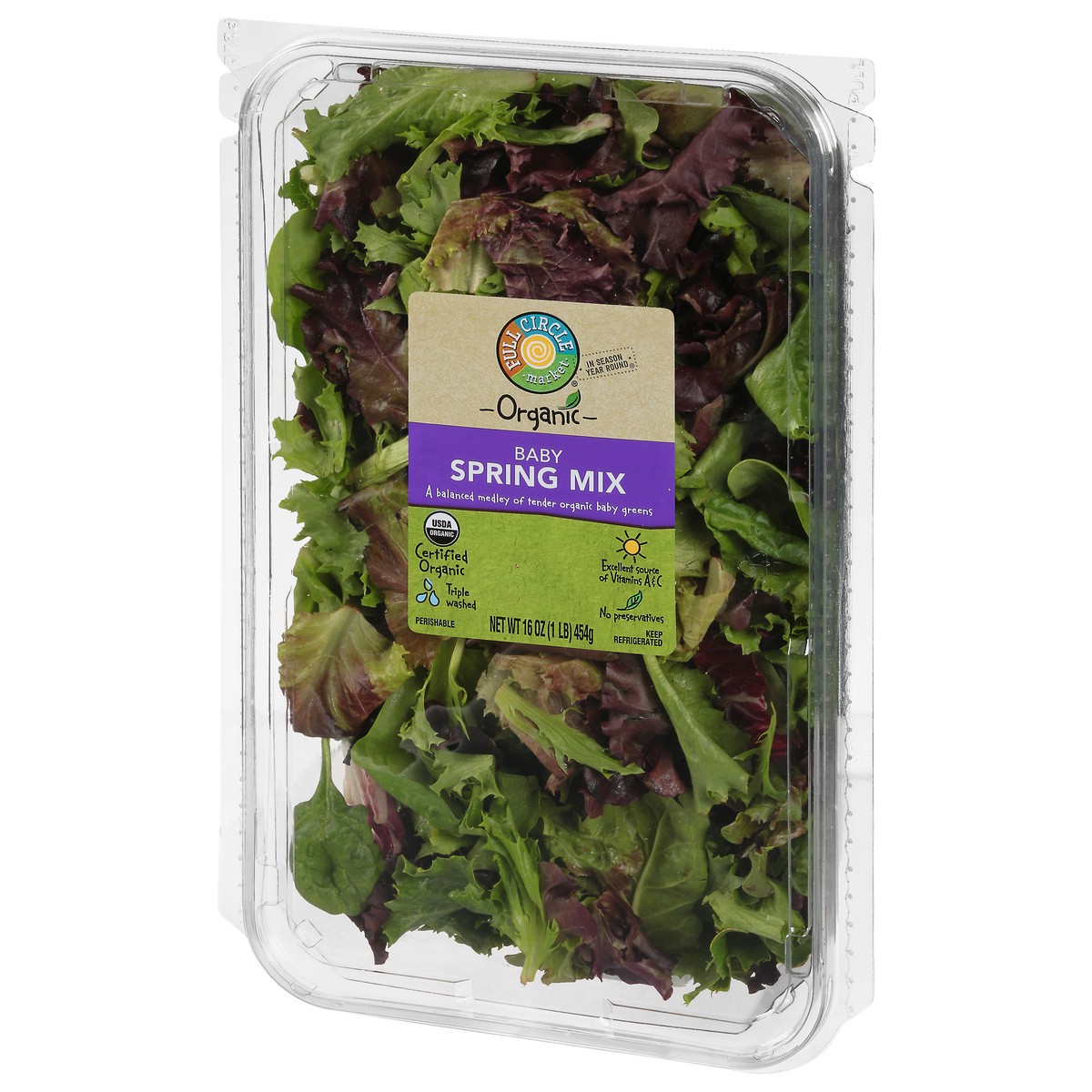 slide 6 of 15, Full Circle Market Organic Baby Spring Mix 16 oz, 16 oz