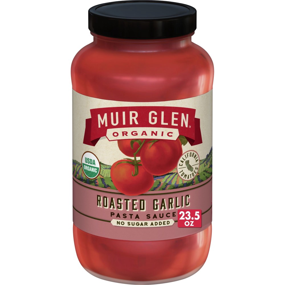 slide 1 of 6, Muir Glen Sauce- Roasted Garlic, 23.5 fl oz