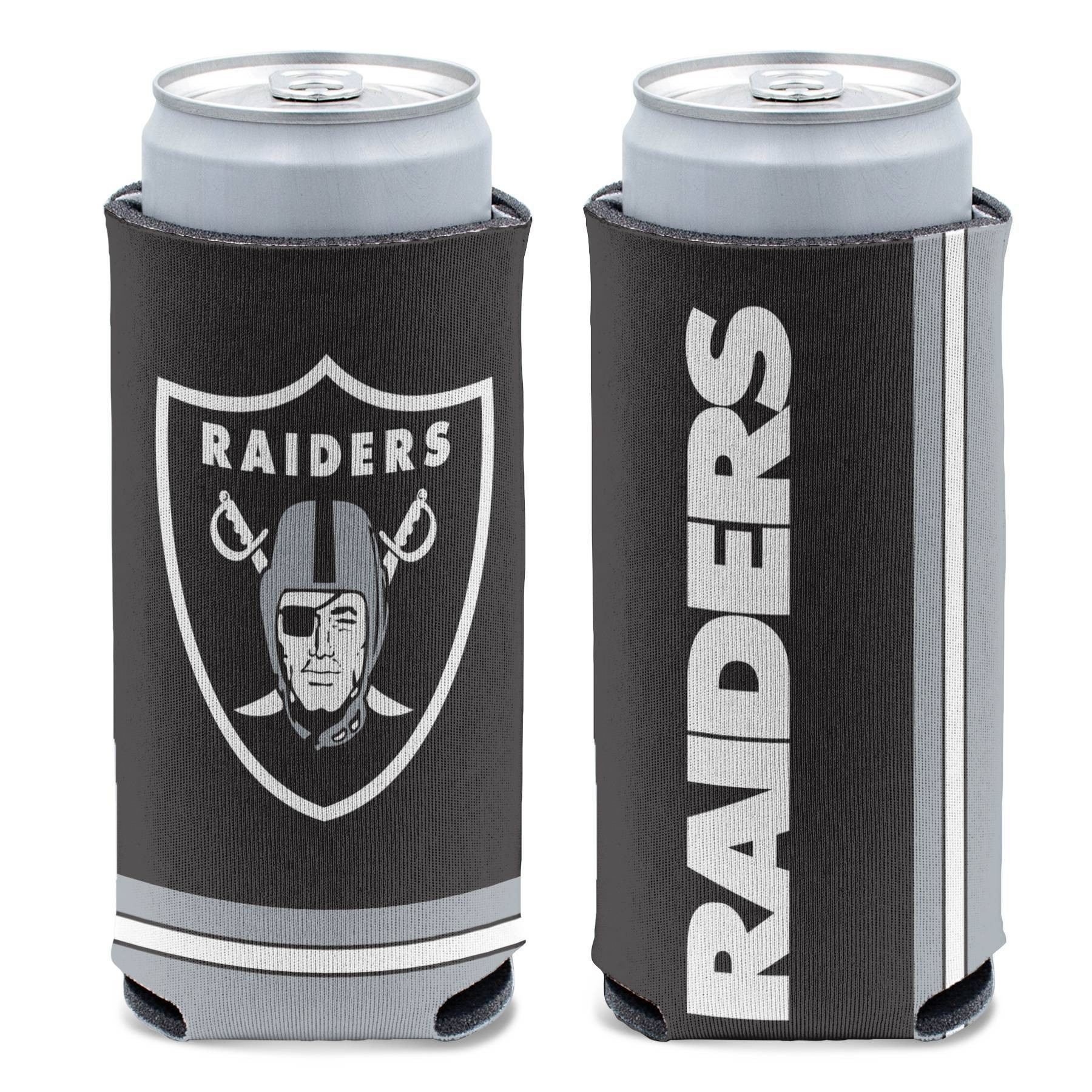 slide 1 of 1, NFL Las Vegas Raiders Slim Can Cooler, 1 ct