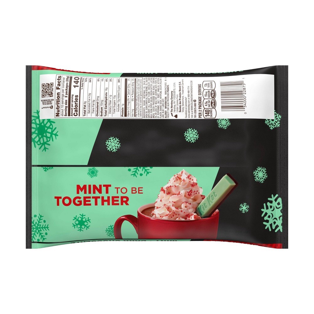 slide 2 of 2, KIT KAT Duos Holiday Mint & Dark Chocolate Snack Size, 9.8000002 oz