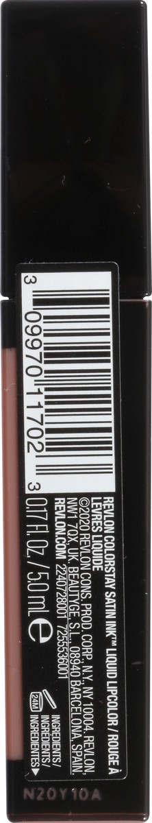 slide 3 of 9, Revlon ColorStay Satin Ink Your Go To 001 Liquid Lip Color 0.17 oz, 0.17 oz