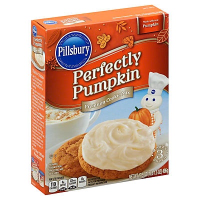 slide 1 of 1, Pillsbury Baking Perfectly Pumpkin Cookie Mix, 17.5 oz