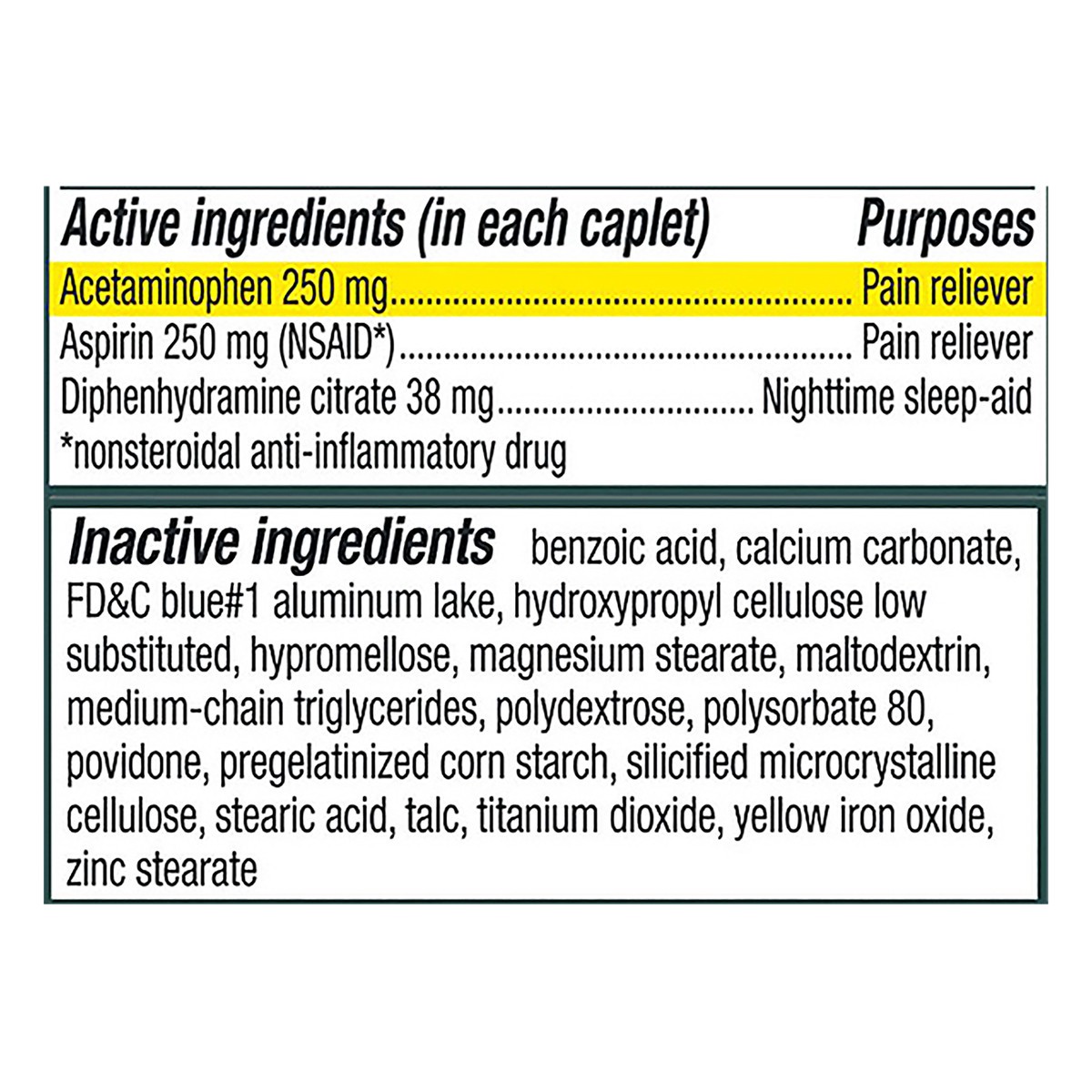 slide 3 of 12, Excedrin PM Pain Reliever and Nighttime Sleep-Aid Caplets for Headache Relief – 100 Count, 100 ct