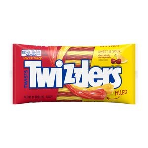 slide 1 of 1, Twizzlers Sweet & Sour Filled Twists Citrus Punch/Cherry Kick, 11.28 oz