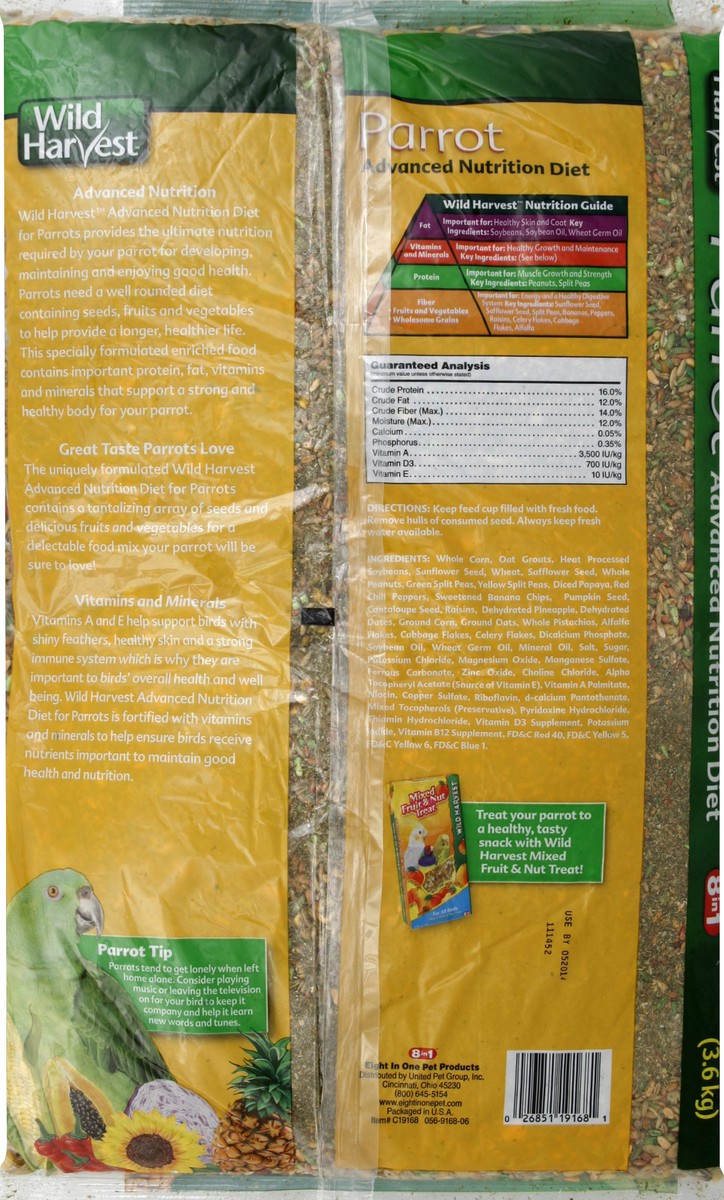 slide 6 of 6, 8in1 Parrot Diet 8 lb, 8 lb