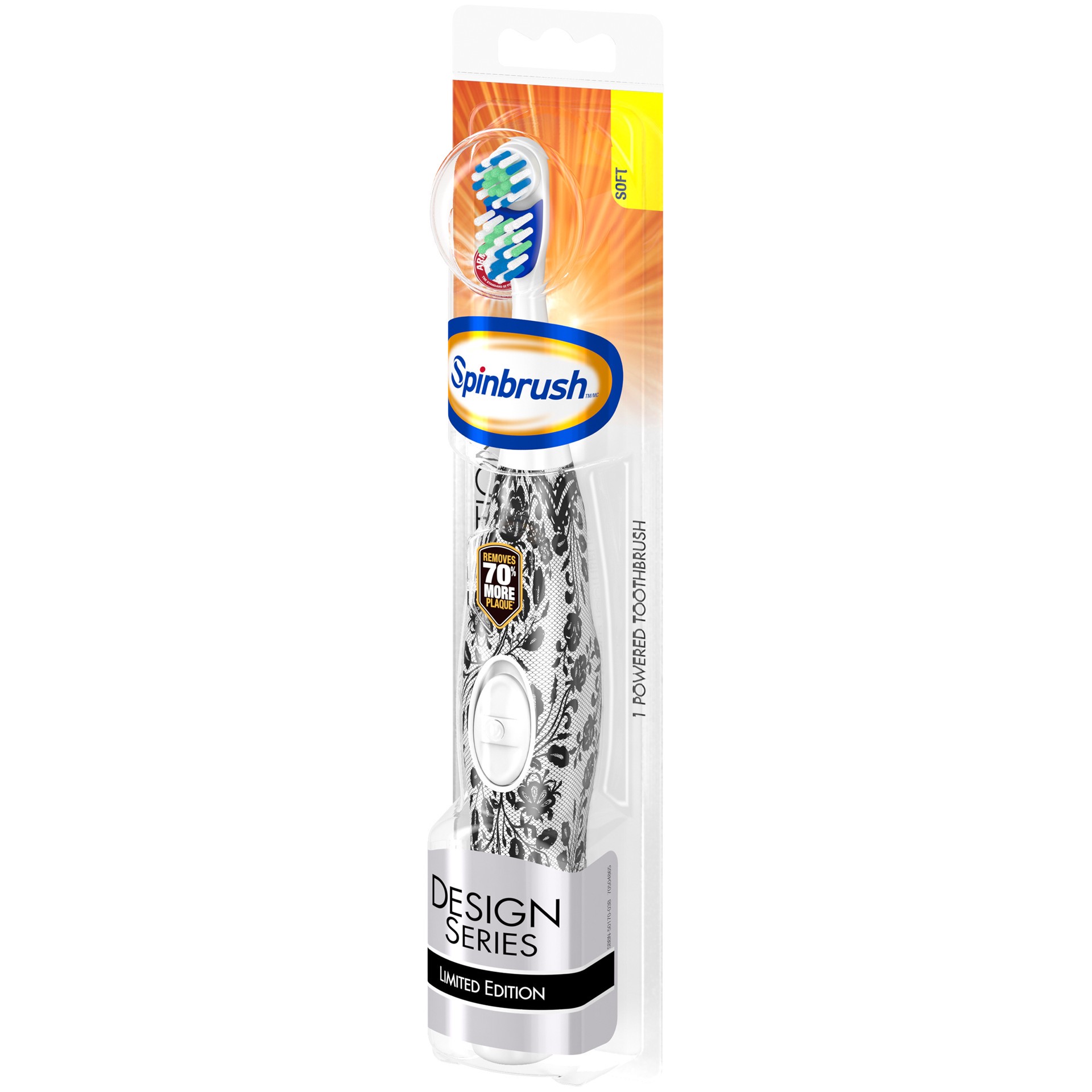 slide 3 of 3, Spinbrush Arm & Hammer Spinbrush Design Series Battery Toothbrush, 1 ct