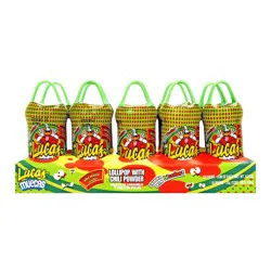 Lucas Muecas Pepino Lollipops With Chili Powder