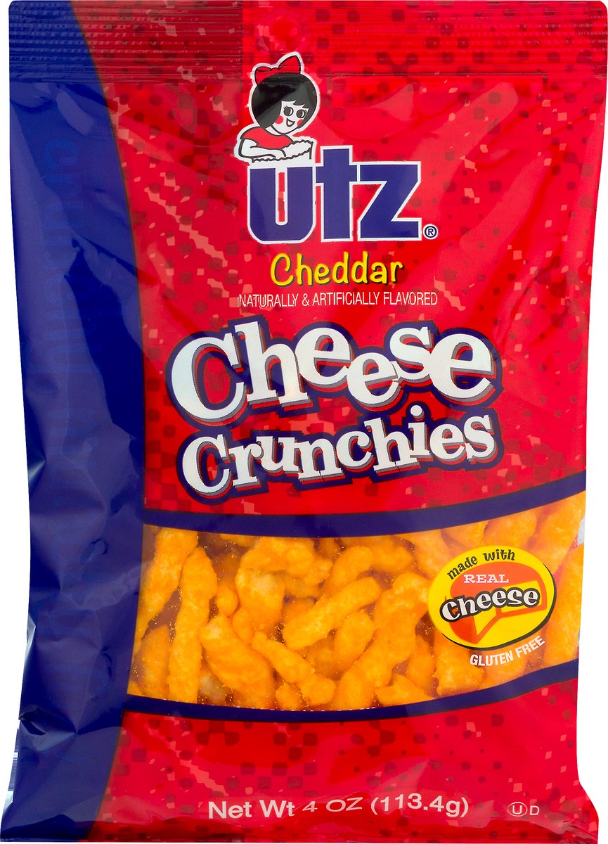 slide 5 of 11, Utz Cheddar Cheese Crunchies 4 oz, 4 oz