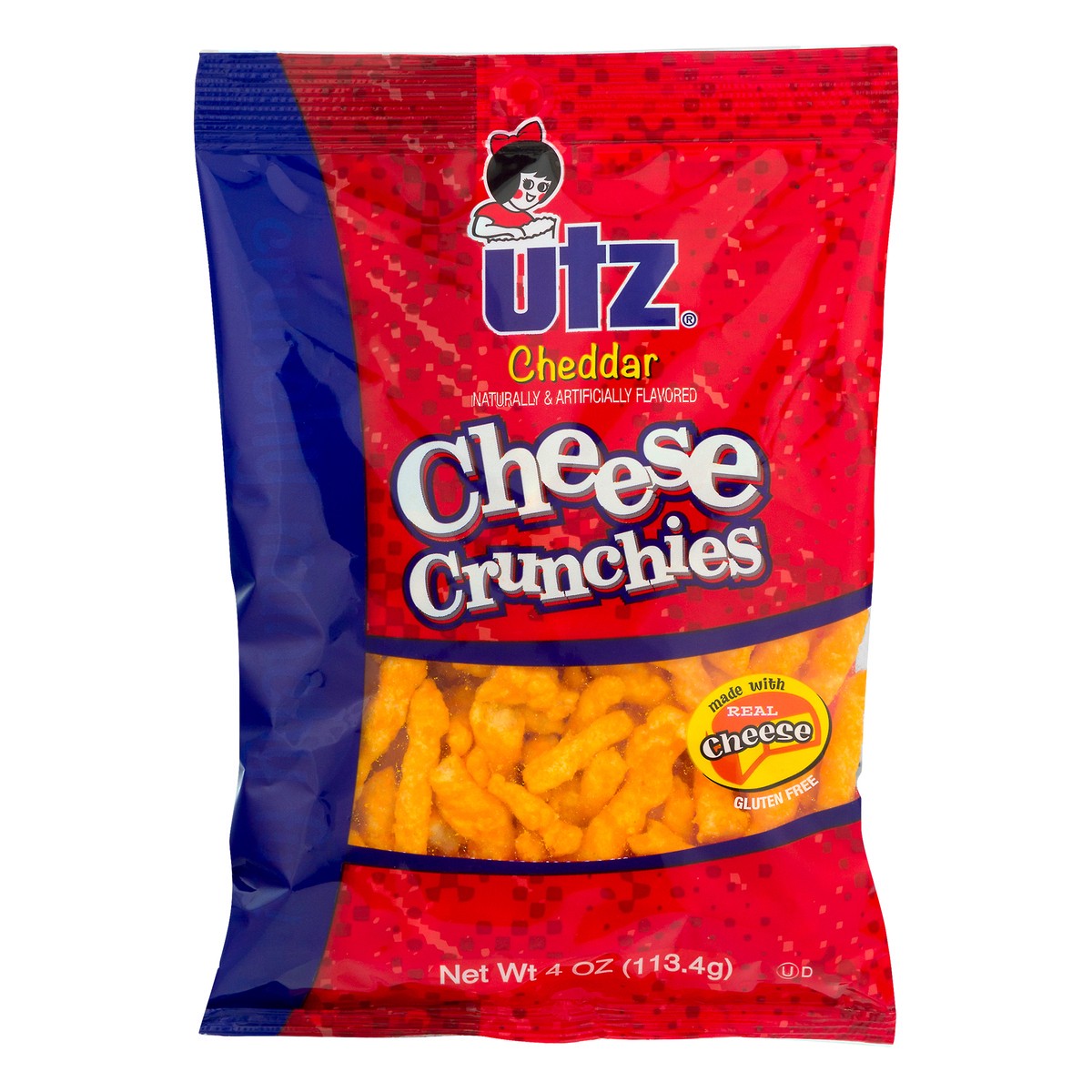 slide 1 of 11, Utz Cheddar Cheese Crunchies 4 oz, 4 oz