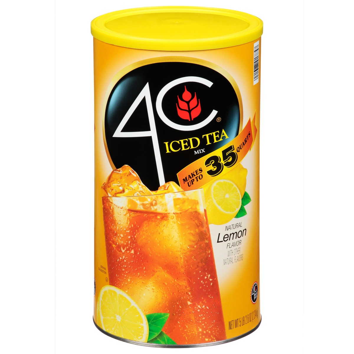 slide 1 of 1, 4C Natural Lemon Flavor Iced Tea Mix, 87 oz